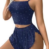 Navy Blue Floral