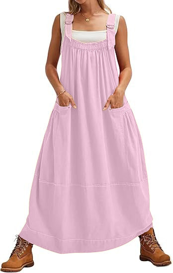Limited time sale🔥Women's Versatile Overall Maxi Dress