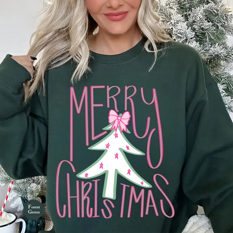 Retro Merry Christmas Sweatshirt (Buy 2 Free Shipping)