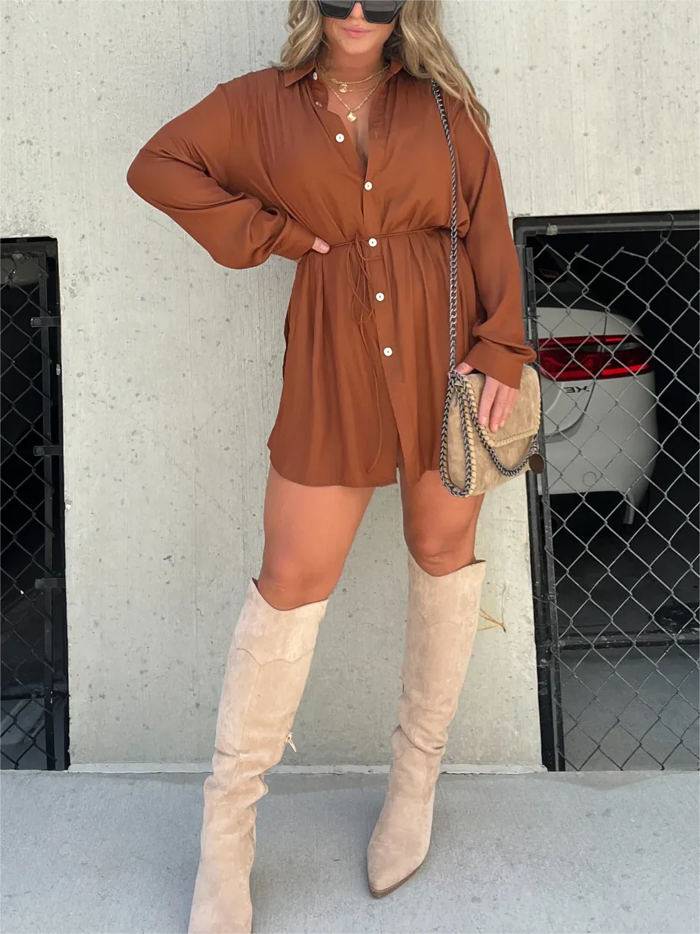 Satin Covered Nights Romper Set (Buy 2 Free Shipping)