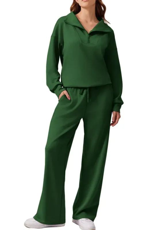 Women's Oversized Sweatshirt Wide Leg Pants Two Piece Set (Buy 2 Free Shipping)