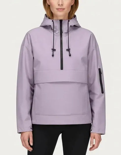 Fleece-lined Hooded Rain Jacket With Kangaroo Pocket(BUY 2 FREE SHIPPING)