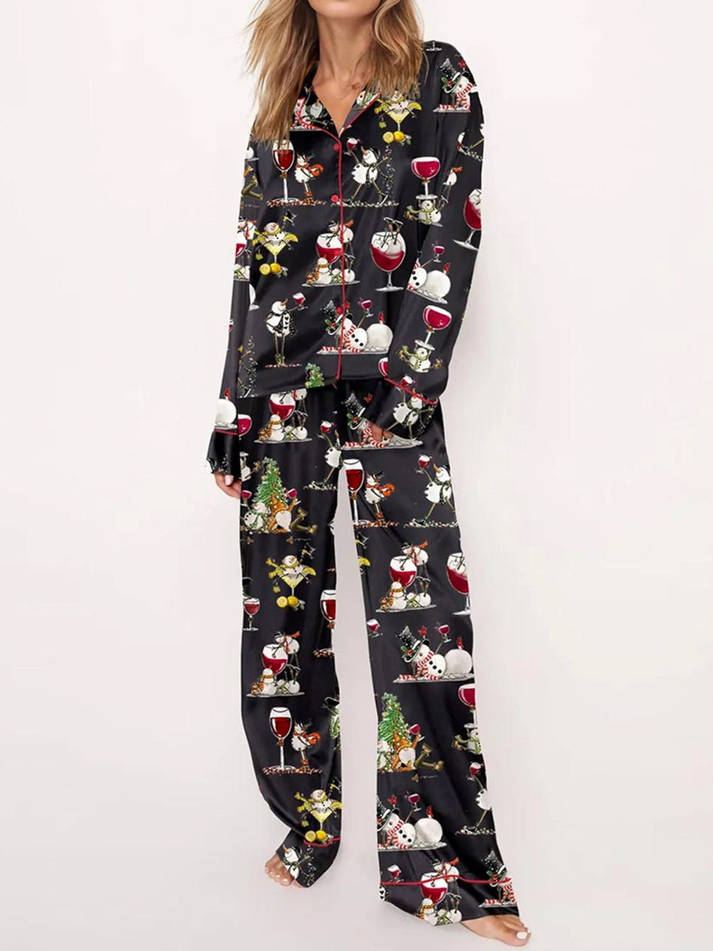 Women's Tipsy Snowman Pajama Set（Buy 2 Free Shipping）