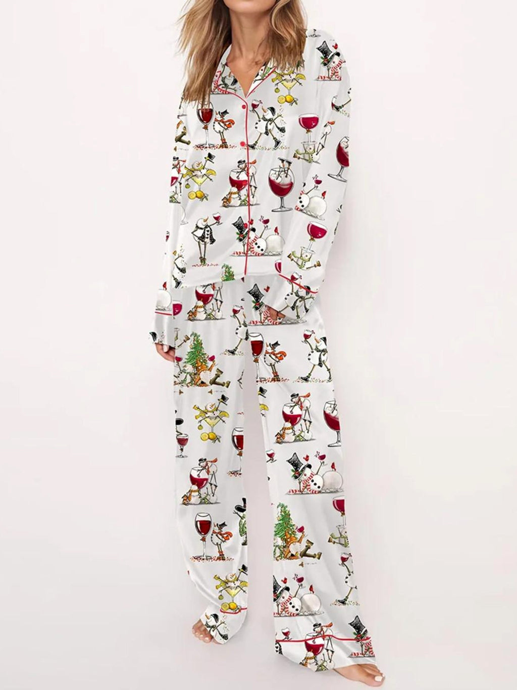 Women's Tipsy Snowman Pajama Set（Buy 2 Free Shipping）
