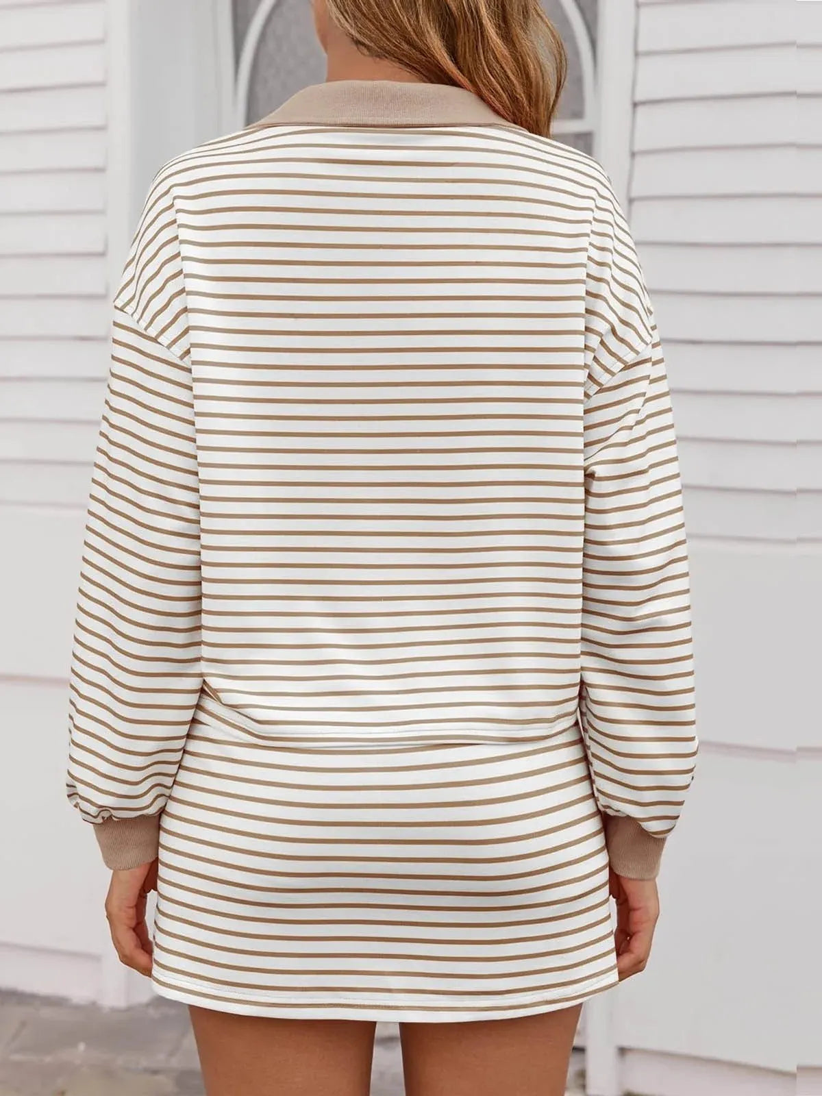 Women's Casual Striped Two-Piece Set (Buy 2 Free Shipping)