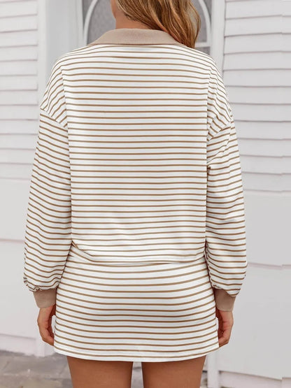 Women's Casual Striped Two-Piece Set (Buy 2 Free Shipping)