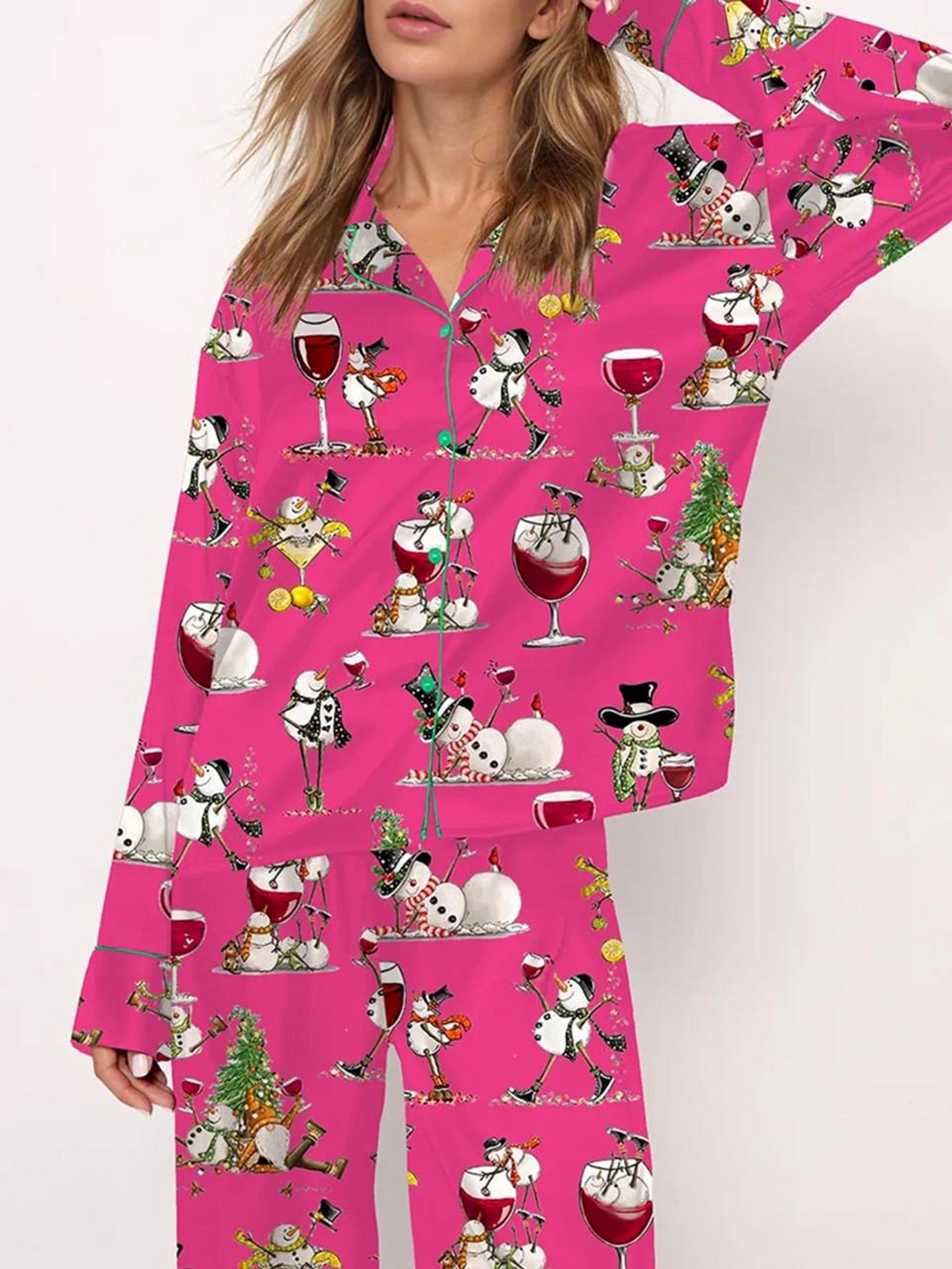 Women's Tipsy Snowman Pajama Set（Buy 2 Free Shipping）