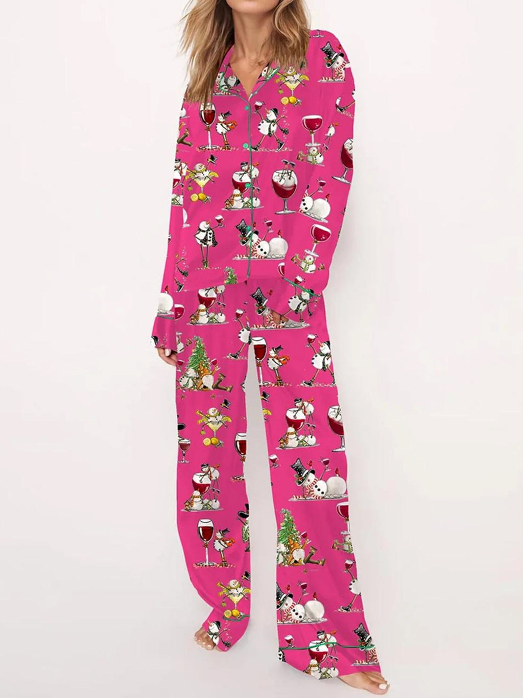 Women's Tipsy Snowman Pajama Set（Buy 2 Free Shipping）