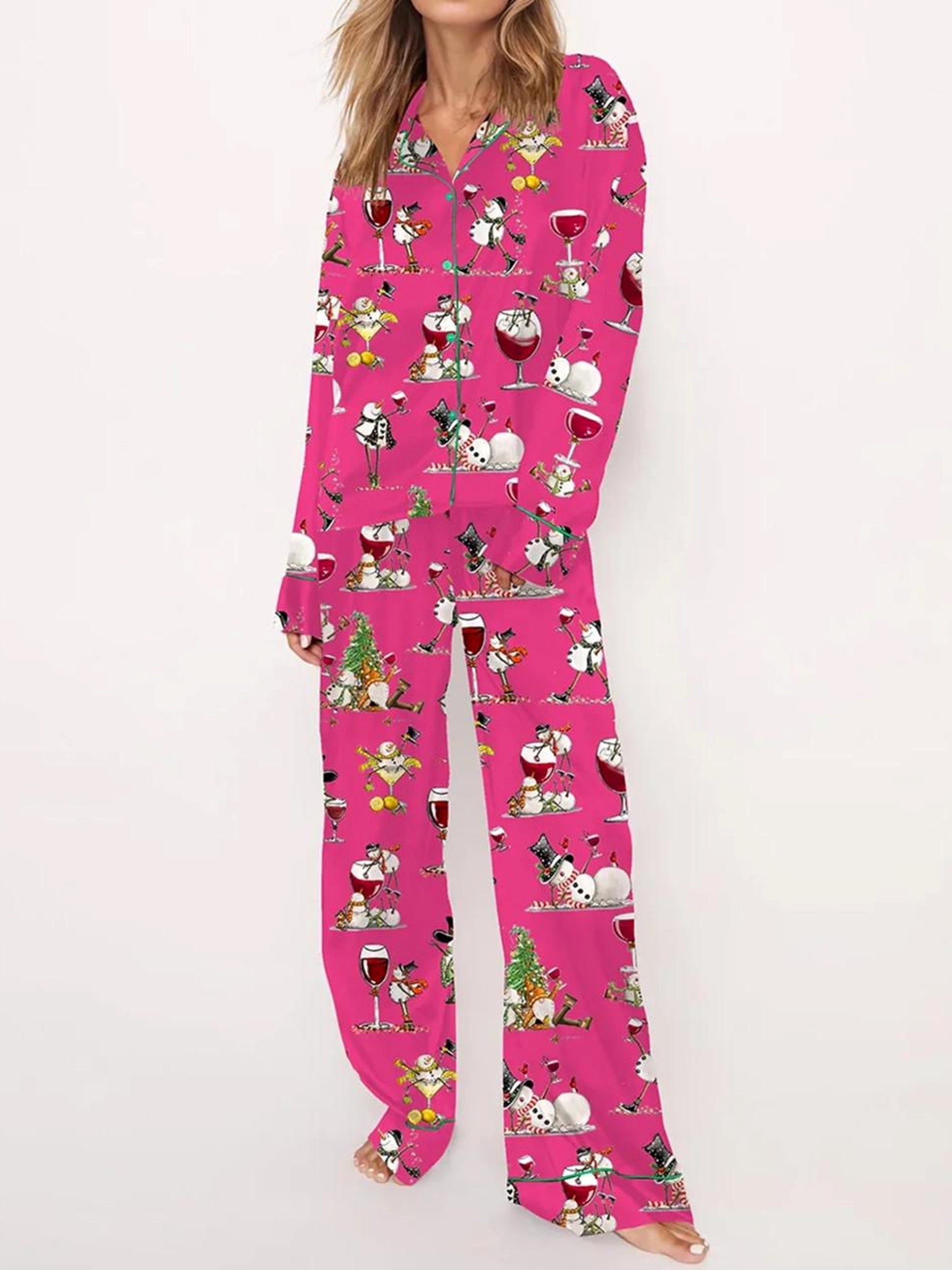 Women's Tipsy Snowman Pajama Set（Buy 2 Free Shipping）