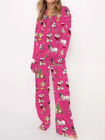 Women's Tipsy Snowman Pajama Set（Buy 2 Free Shipping）