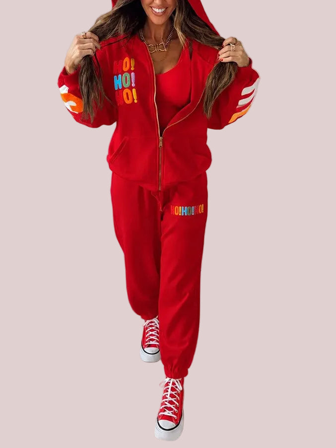 Women's Christmas Graphic Jogger Set