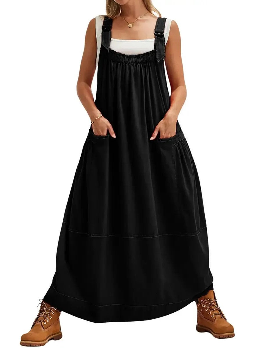 Limited time sale🔥Women's Versatile Overall Maxi Dress
