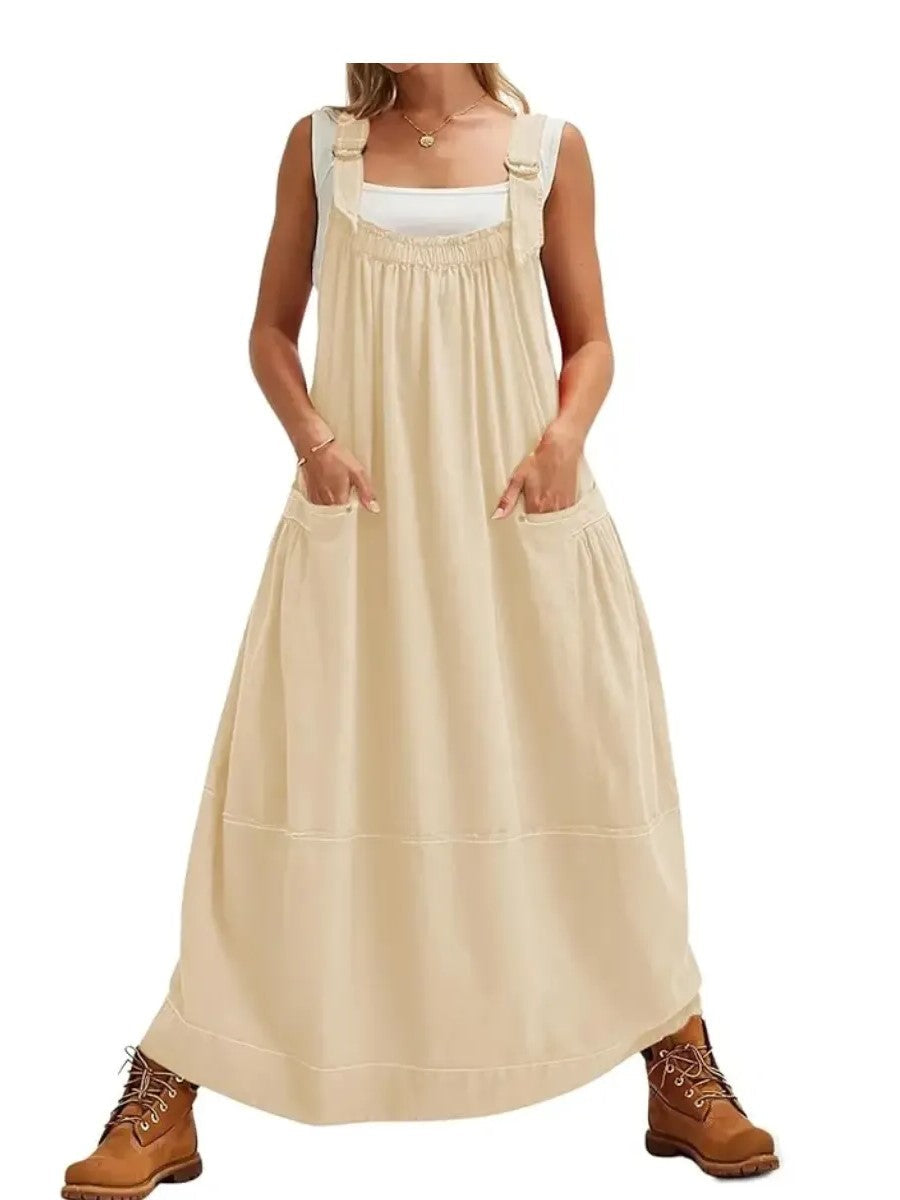 Limited time sale🔥Women's Versatile Overall Maxi Dress