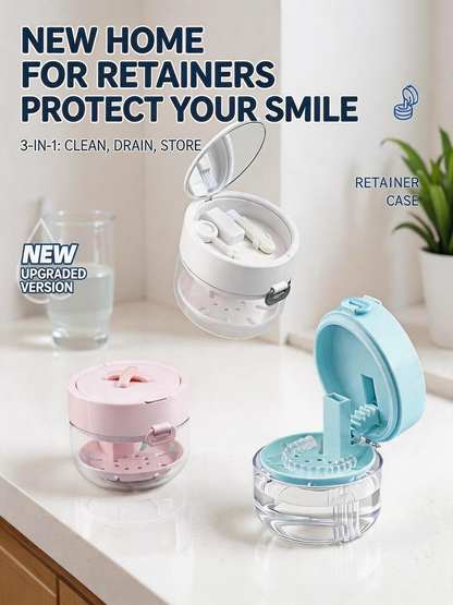 🔥Last Day 50% OFF🦷 3-in-1 Retainer Cleaning & Storage Case