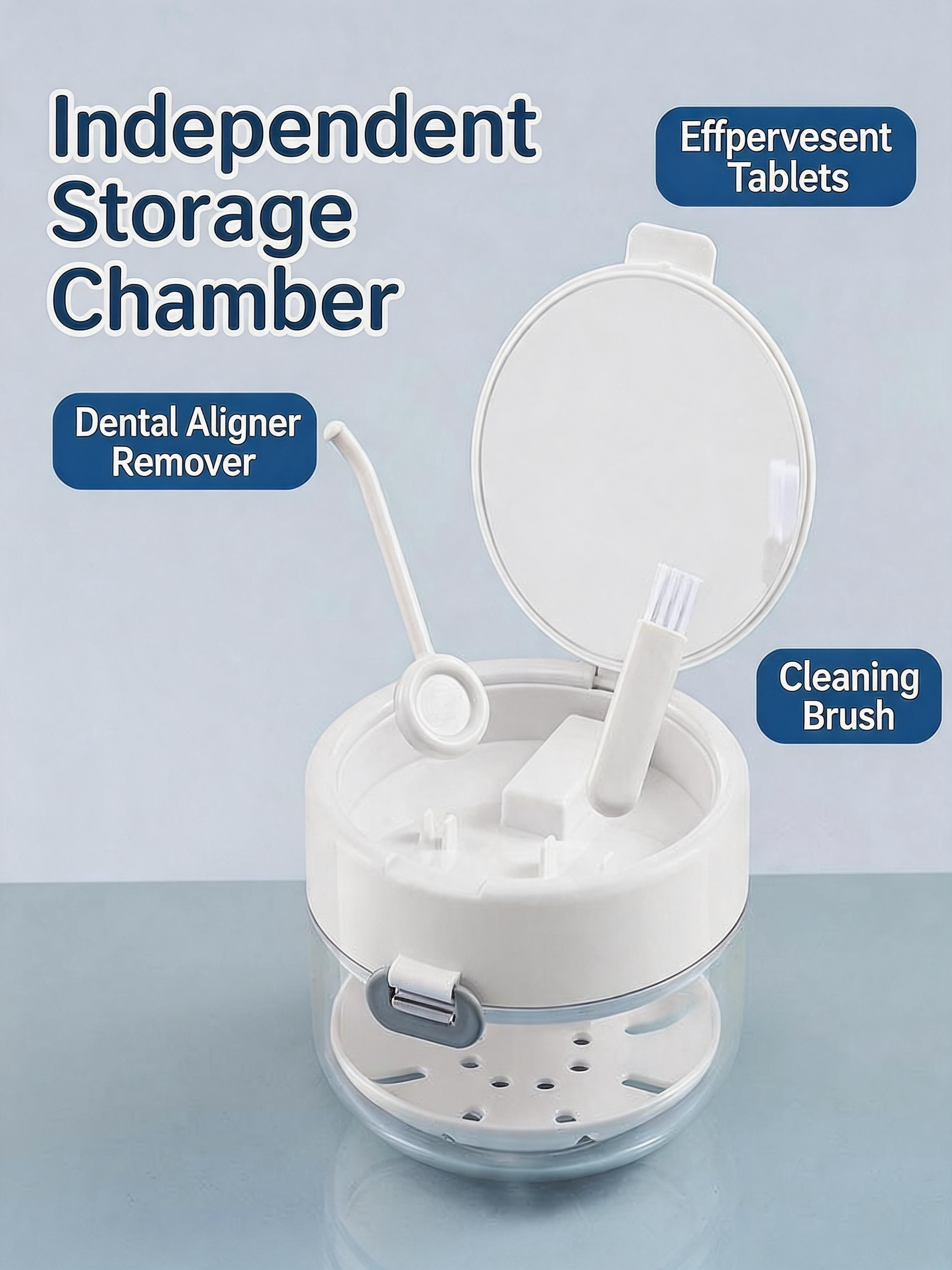 🔥Last Day 50% OFF🦷 3-in-1 Retainer Cleaning & Storage Case