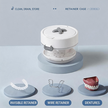 🔥Last Day 50% OFF🦷 3-in-1 Retainer Cleaning & Storage Case