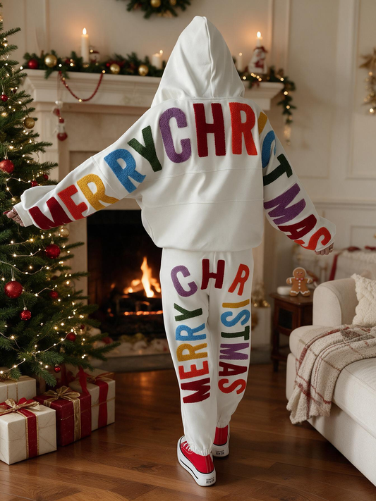 Women's Christmas Graphic Jogger Set