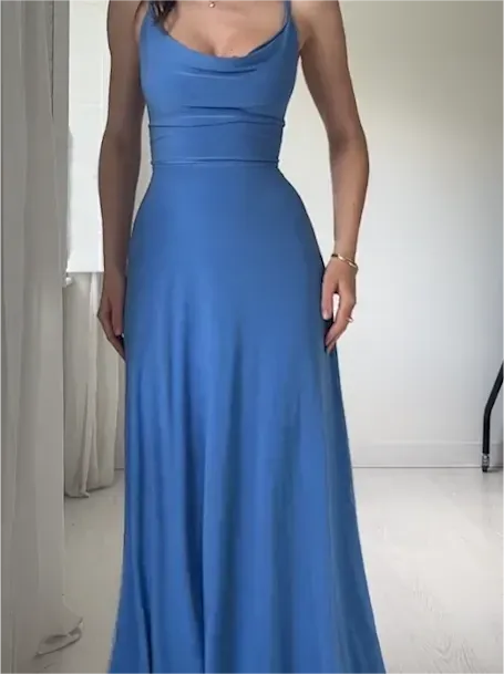 NEW DRAPE SUSPENDER DRESS WITH BUILT-IN BRA(buy 2 free shipping)