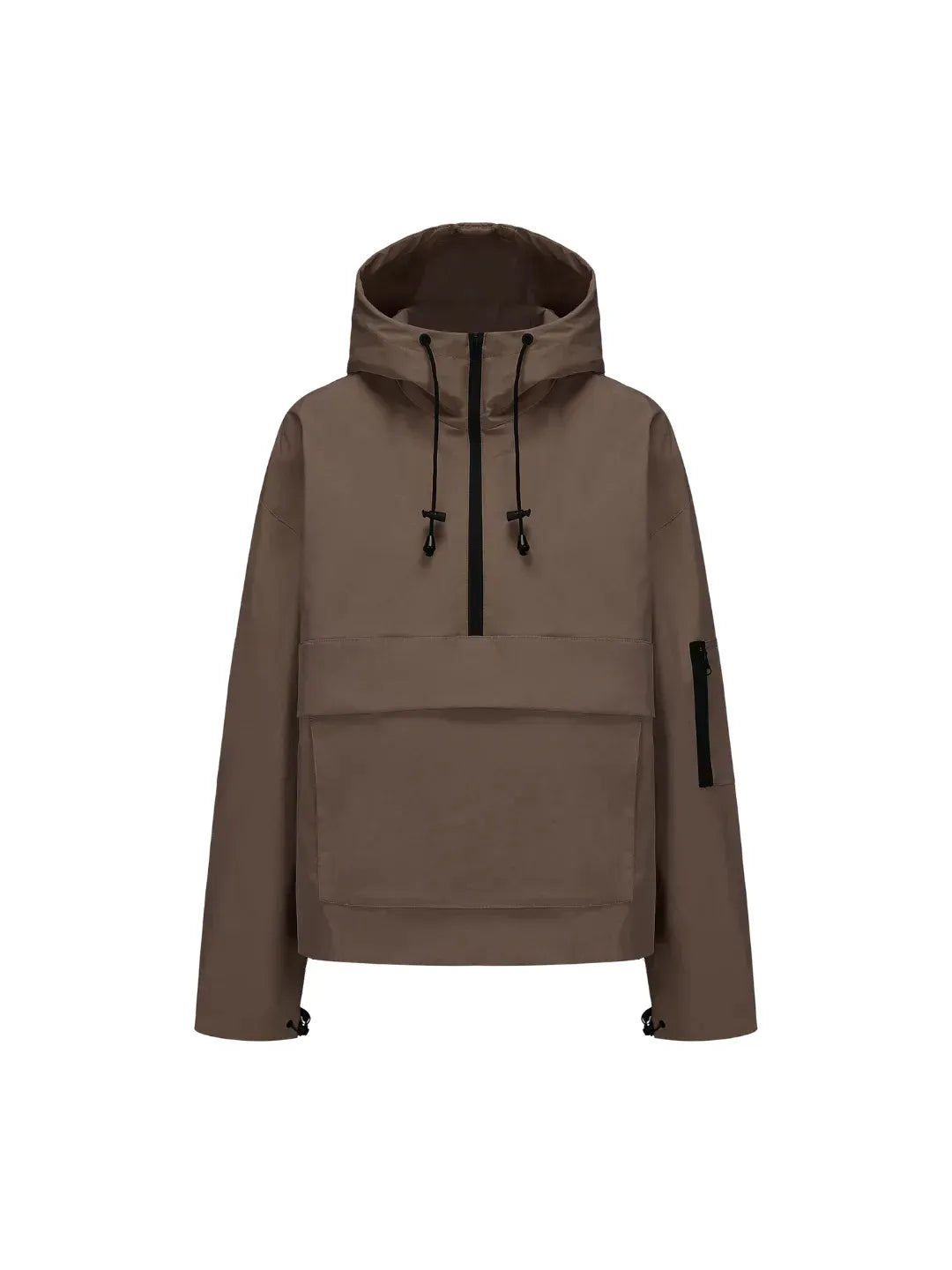 Fleece-lined Hooded Rain Jacket With Kangaroo Pocket(BUY 2 FREE SHIPPING)