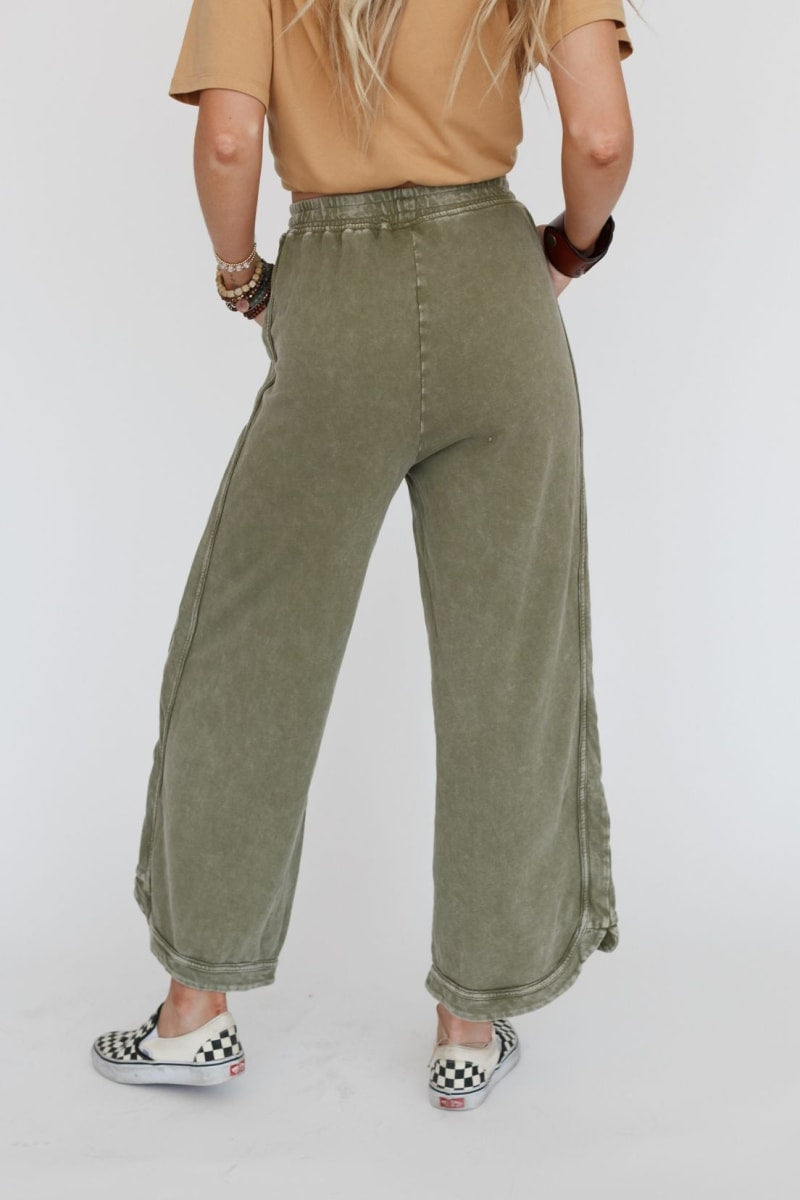 Women's Acid Washed Faded Wide Leg Pants (Buy 2 Free Shipping)