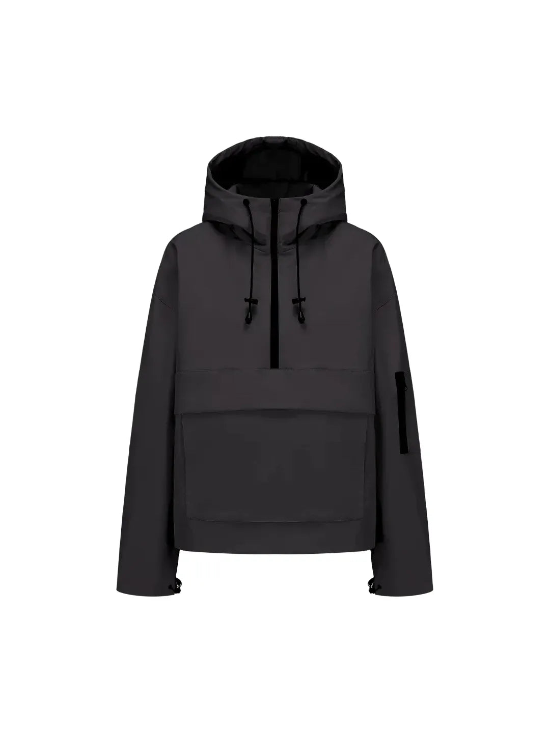 Fleece-lined Hooded Rain Jacket With Kangaroo Pocket(BUY 2 FREE SHIPPING)