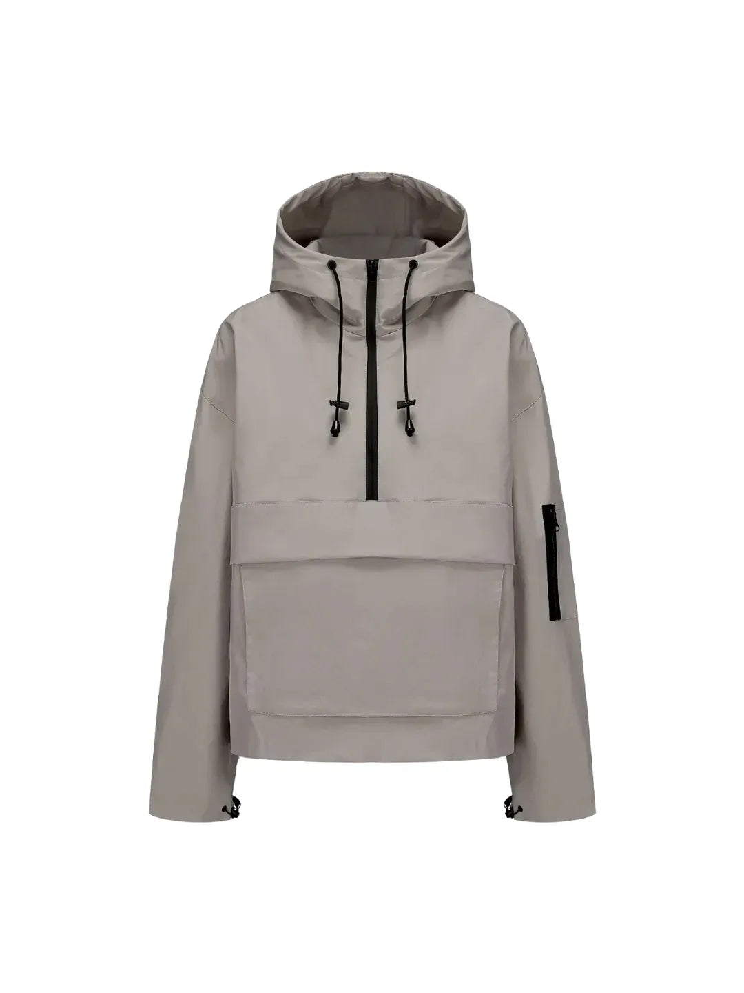Fleece-lined Hooded Rain Jacket With Kangaroo Pocket(BUY 2 FREE SHIPPING)